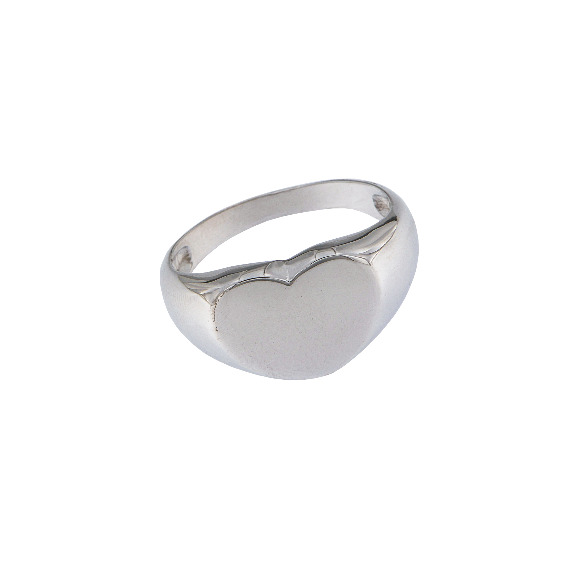 Anillo de plata de ley personalizable con inicial o número