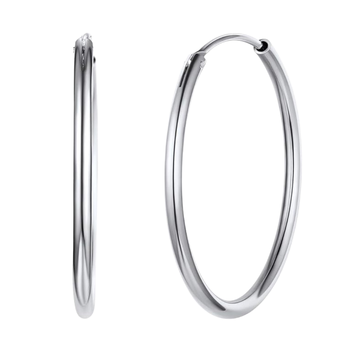 Pendientes de plata Aro Velaris grandes