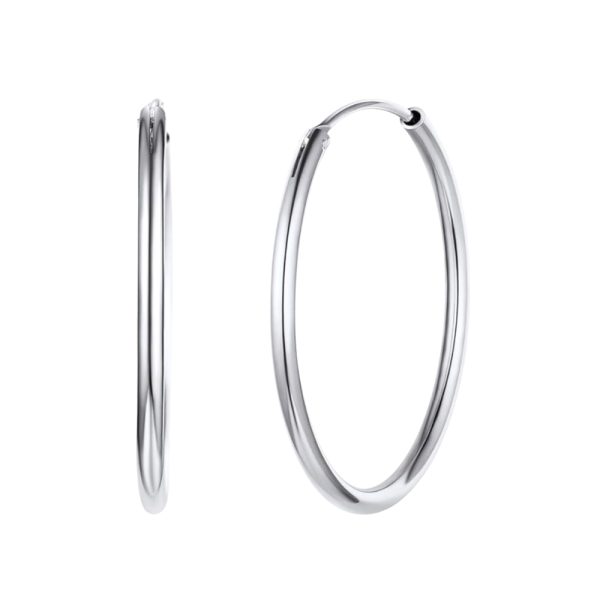 PENDIENTES PLATA ARO VELARIS 30MM