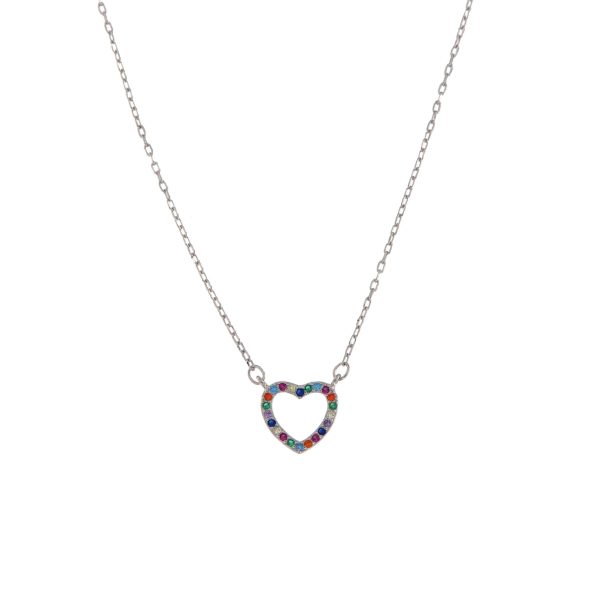 COLLAR PLATA MULTICOLOR LUSAKA