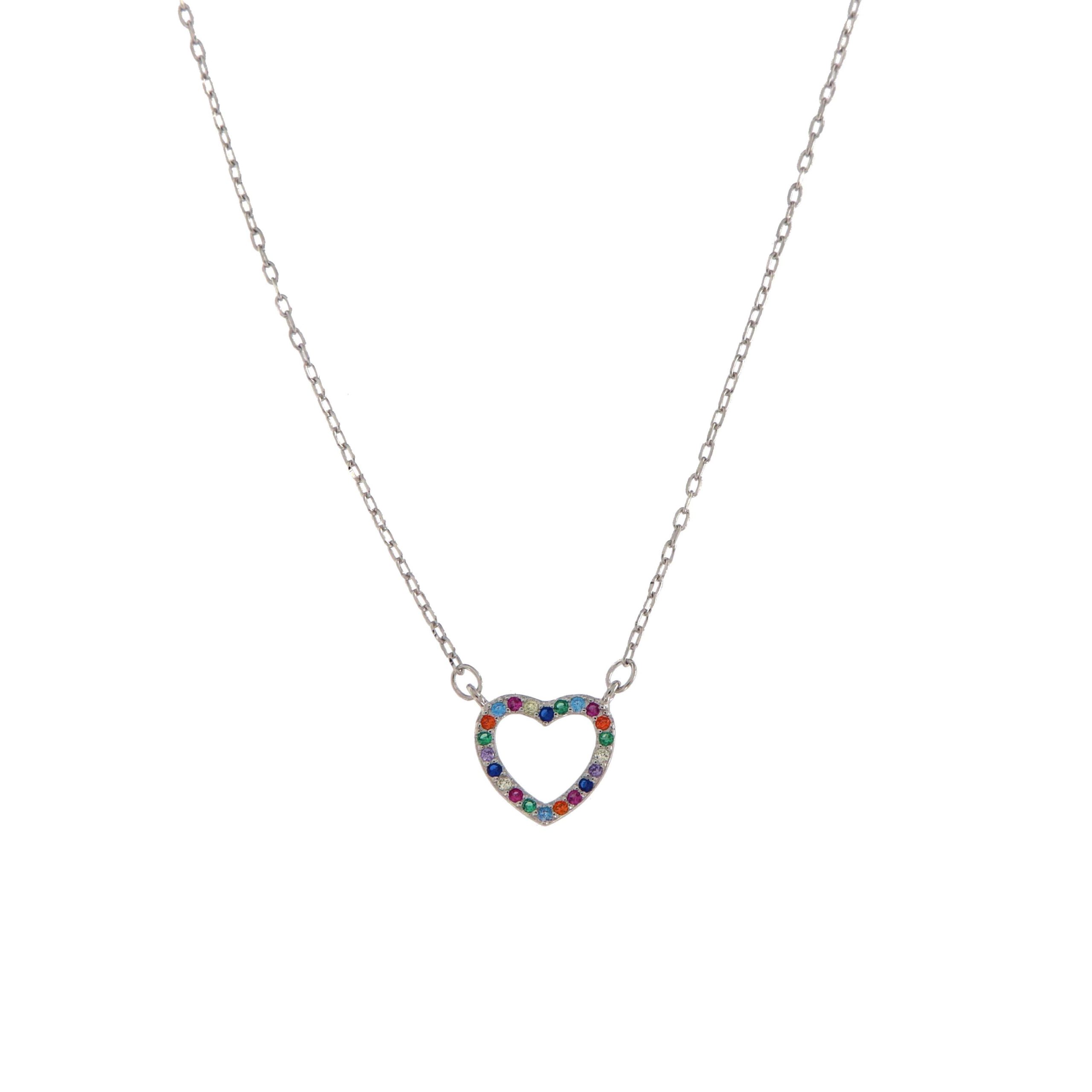 COLLAR PLATA MULTICOLOR LUSAKA
