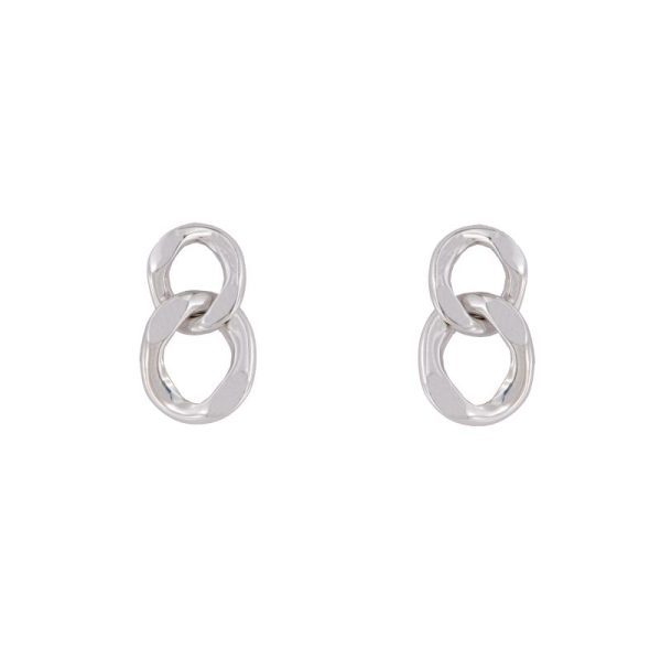 pendientes plata Yume diseño orgánico entrelazado