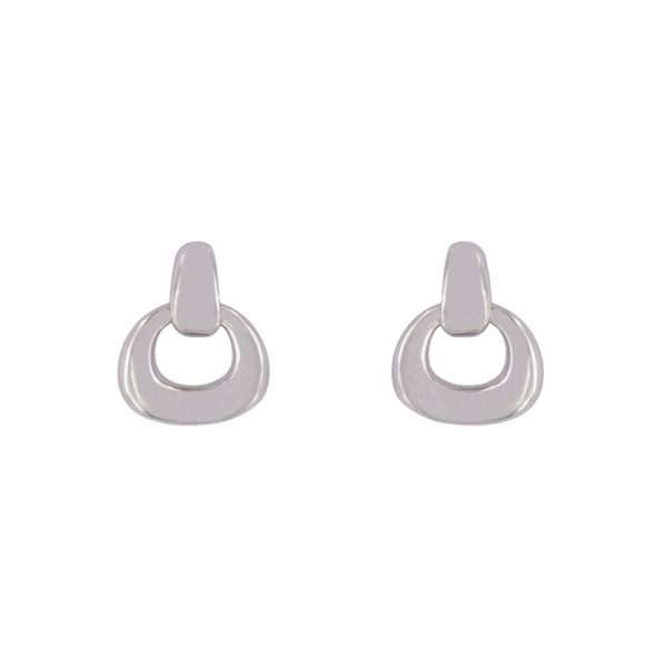 pendientes plata Sakura diseño geométrico moderno