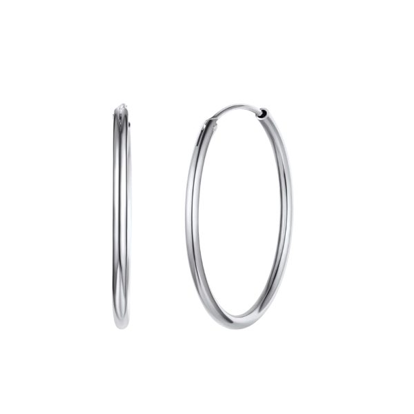 PENDIENTES PLATA ARO VELARIS 18MM