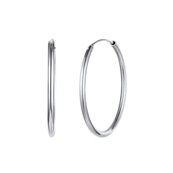 PENDIENTES PLATA ARO VELARIS 20MM