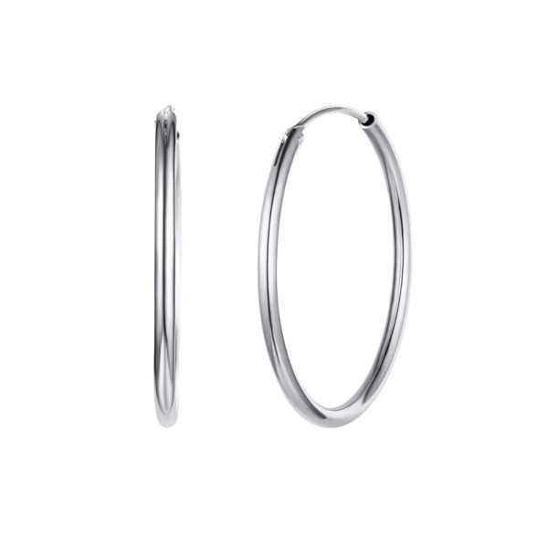 PENDIENTES PLATA ARO VELARIS 25MM