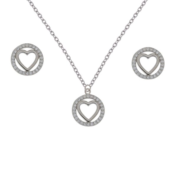COLLAR Y PENDIENTES PLATA NURIA