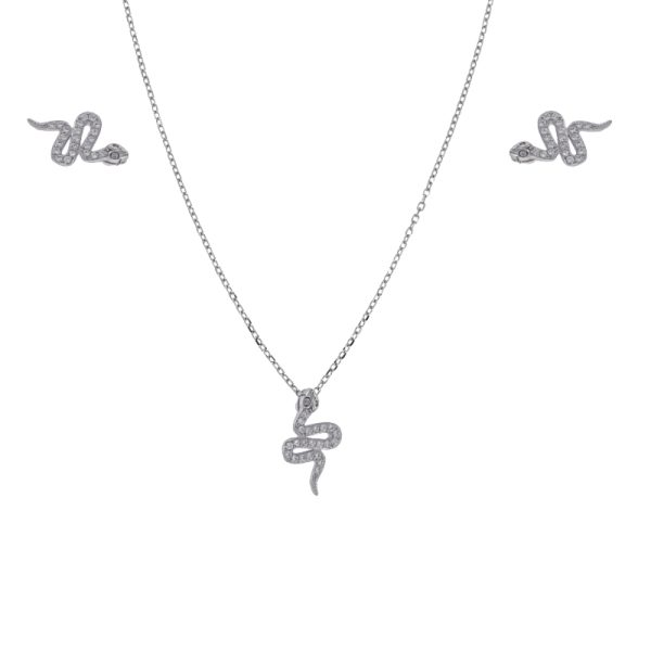 COLLAR Y PENDIENTES PLATA BETNIA