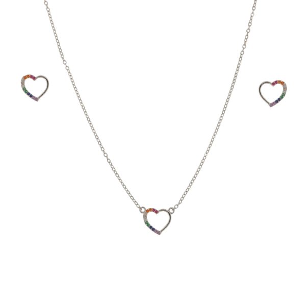 COLLAR Y PENDIENTES PLATA ELECTRA