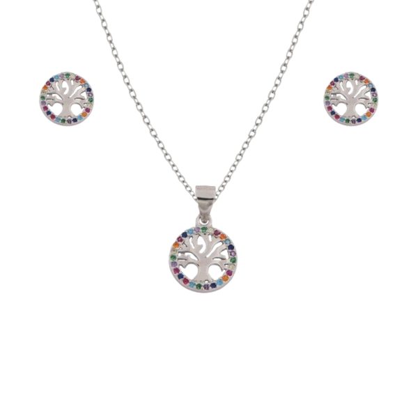 COLLAR Y PENDIENTES PLATA IDOIA
