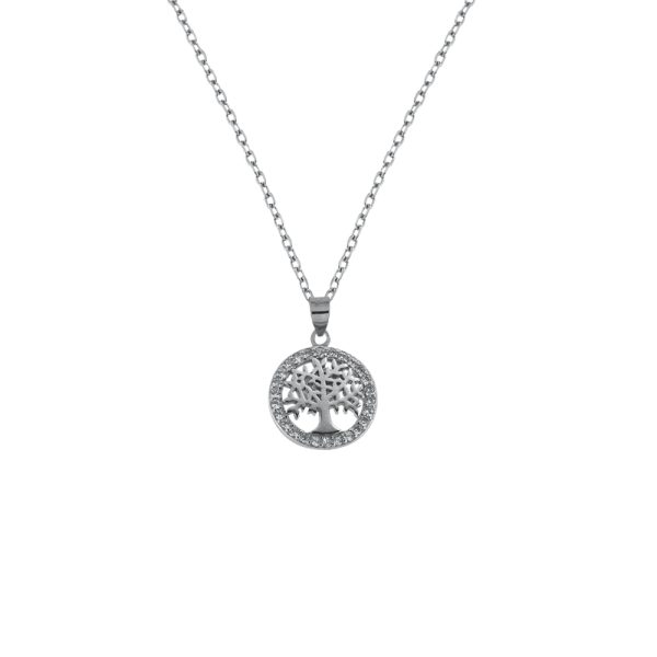 COLLAR PLATA FIORELLA