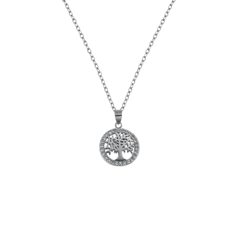 COLLAR PLATA FIORELLA
