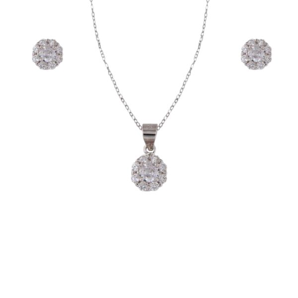COLLAR Y PENDIENTES PLATA KENDRA